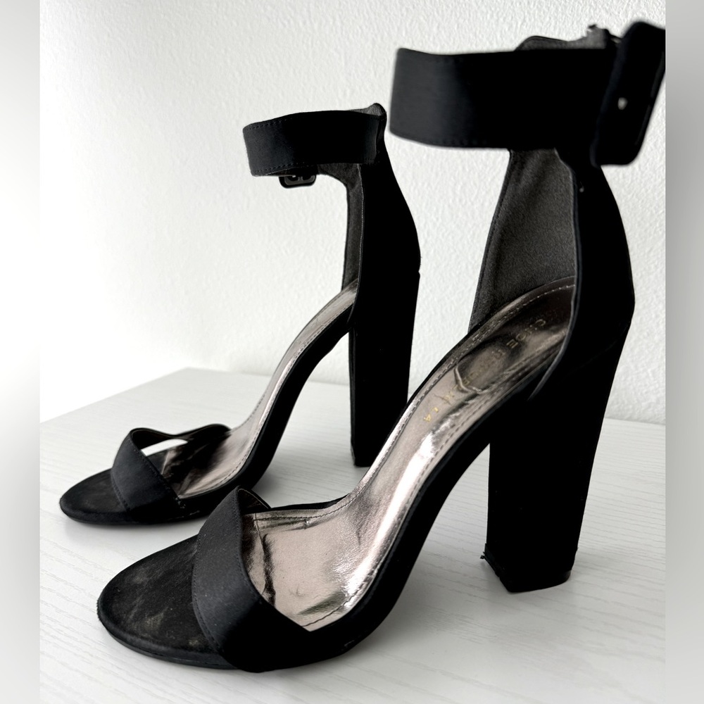 Black Block Heels